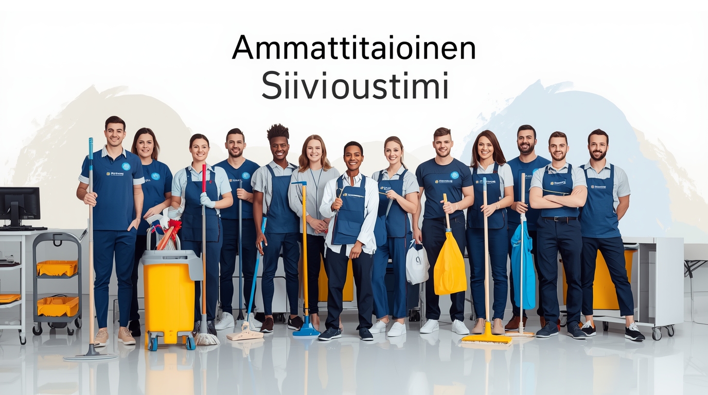 Ammattitaitoinen siivoustiimimme